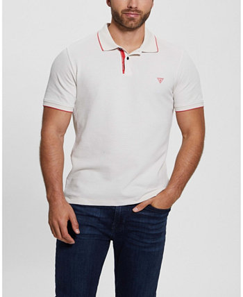 Мужская рубашка-поло с короткими рукавами из технологичного стрейча GUESS