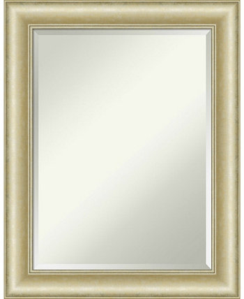 Настенное зеркало для ванной комнаты с текстурированной светло-золотистой рамой, 23 x 29 дюймов Amanti Art