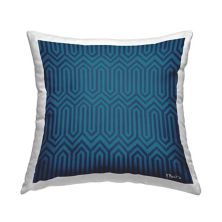 Stupell Home Decor Intertwining Zigzag Blue Geometric Pattern Throw Pillow Stupell Home Decor