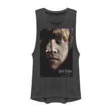 Футболка с надписью Juniors Harry Potter And The Deathly Hallows Ron Muscle Harry Potter