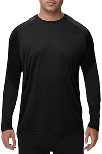 Long Sleeve Shirts for Men - Dry Fit Moisture Wicking UV UPF Sun Protection T-Shirts for Fishing Workout Swim Boojo