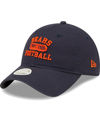 Женская темно-синяя регулируемая шляпа Chicago Bears Formed 9Twenty New Era