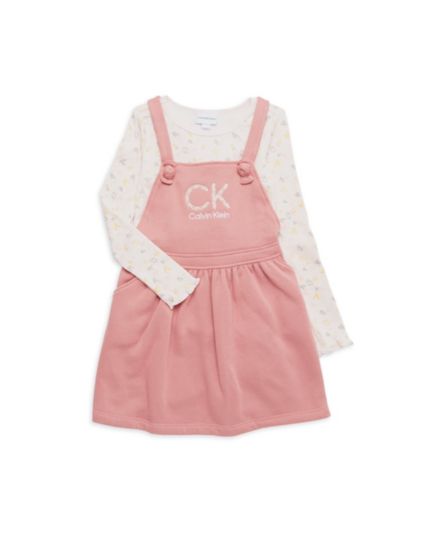 Платье из двух частей для маленькой девочки &amp; Верхний набор Calvin Klein
