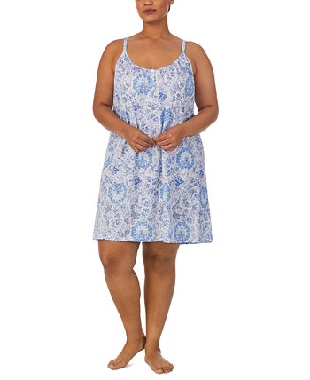 Plus Size Floral Double-Strap Nightgown LAUREN Ralph Lauren