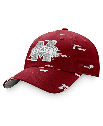 Женская темно-бордовая регулируемая шляпа Mississippi State Bulldogs OHT в военном стиле Appreciation Betty Top of the World