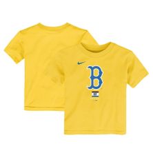 Toddler Nike Gold Boston Red Sox City Connect Large Logo T-Shirt Nitro USA
