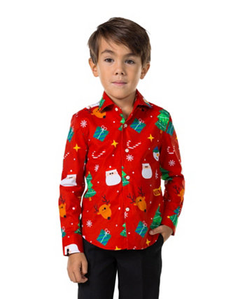 Праздничная рубашка с длинными рукавами для маленьких мальчиков OppoSuits