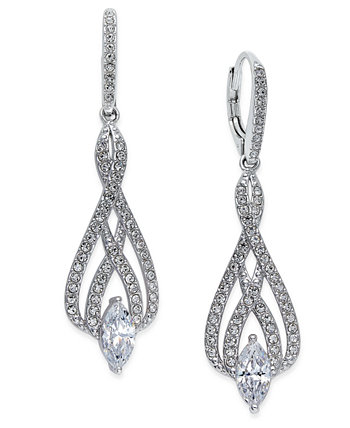 Серебряные серьги Marquise Crystal и Pavé Drop, созданные для Macy's Eliot Danori