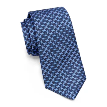 Шелковый галстук с водоворотом Kiton