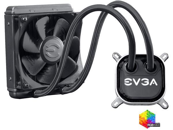 EVGA CLC 120 Liquid / Water CPU Cooler, 400-HY-CL12-V1, 120mm Radiator, RGB LED with EVGA Flow Control Software EVGA