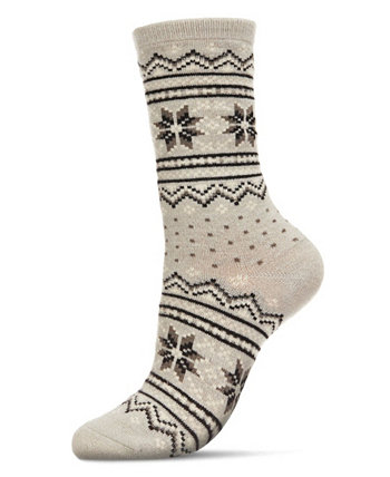 Женские кашемировые носки с круглым вырезом Fairisle MEMOI
