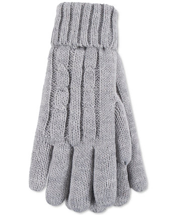 Женские однотонные перчатки Amelia с косой вязкой Heat Holders