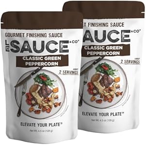 Le Sauce & Co. 4-serving Roasted Chicken Gourmet Gravy, Gluten Free Chicken Gravy, Premium Chicken Broth, Add to Rotisserie Chicken, Mashed Potatoes, Chicken Breast, Brown Gravy Le Sauce & CO