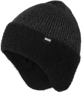 Шапка бини Wmcaps Winter Fleece Line Beanie with Earflap for Men Women, колпак Outdoor Warm Thermal Knitted Hat Stocking Caps Wmcaps