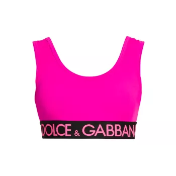 Спортивный бюстгальтер с логотипом Dolce & Gabbana
