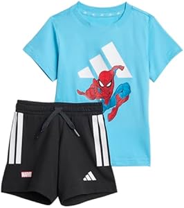 adidas Baby Girls' Marvel Spider-Man T-Shirt Set Adidas