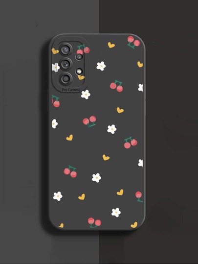 Чехол для телефона вишня & с цветочным узором SHEIN