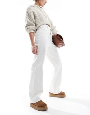 Легкие прямые джинсы нейтрального цвета ASOS DESIGN ASOS DESIGN