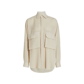 Max Pleated Shirt Deveaux New York