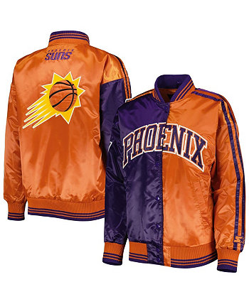 Женская фиолетово-оранжевая университетская куртка Phoenix Suns с цветными блоками и цветными блоками Starter