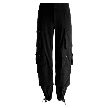 Olympia Mid-Rise Baggy Cargo Pants Alice + Olivia