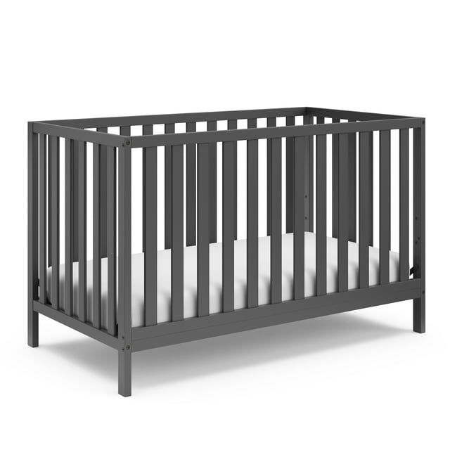 Storkcraft Sunset 4-in-1 Convertible Baby Crib, Gray Storkcraft