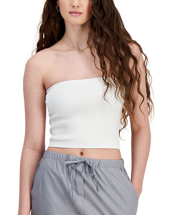 Juniors' Seamless Cropped Tube Top Hippie Rose
