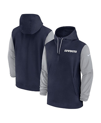 Мужское Худи Nike 2024 Dallas Cowboys Sideline Pre-Game Half-Zip Nike