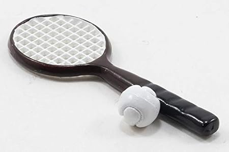 International Miniatures by Classics Dollhouse Miniature Tennis Racket with Ball Melody Jane Dolls Houses