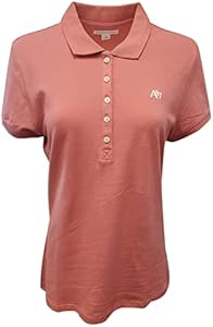 Women's Polo Shirt (Large, Light Pink (White Logo)) Aeropostale