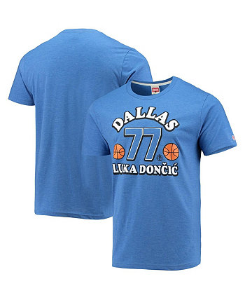 Мужская футболка Luka Doncic Blue Dallas Mavericks из словенского трикотажа Homage