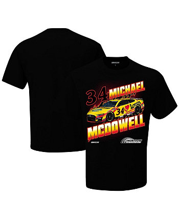 Мужская черная футболка Michael McDowell Love's Groove Checkered Flag Sports