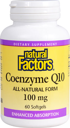Natural Factors Коэнзим Q10 – 100 мг – 60 капсул Natural Factors