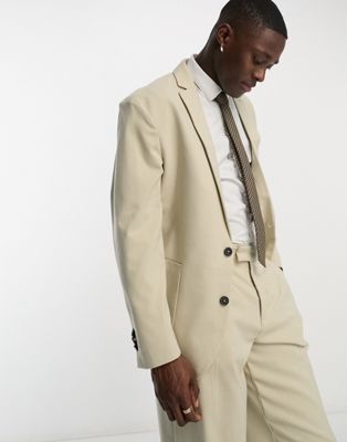 Овсяный пиджак свободного кроя New Look — костюм 12 New Look