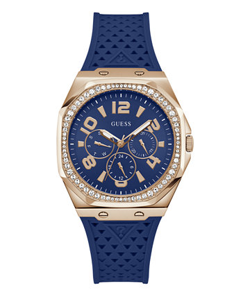 Women's Multi-Function Blue Silicone Watch, 40mm GUESS