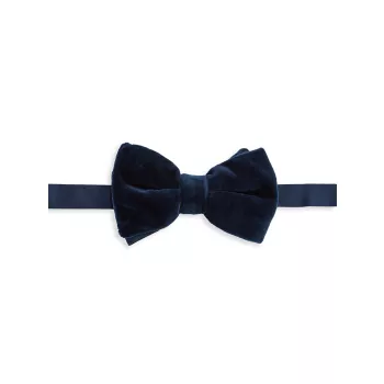 Однотонный бархатный галстук-бабочка Saks Fifth Avenue