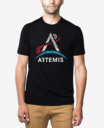Мужская футболка NASA Artemis Logo Premium Blend Word Art LA Pop Art