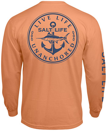 Salt Live Мужская футболка с длинными рукавами Live Life Unanchored Salt Life
