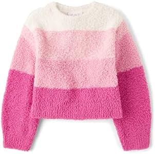 The Children's Place Girls' Long Sleeve Crew Neck Pullover Sweater The Children"s Place