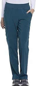 EDS Essentials Scrubs for Women, Yoga-Inspired Pull-On Pant with Four-Way Stretch and Moisture Wicking DK005 Dickies