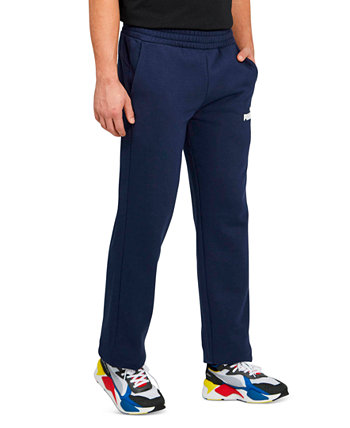 Мужские флисовые спортивные штаны облегающего кроя с логотипом и принтом PUMA