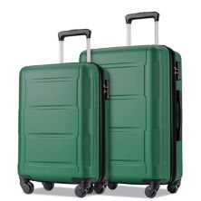 Merax 2 Piece Luggage Set Abs Lightweight Suitcase Merax