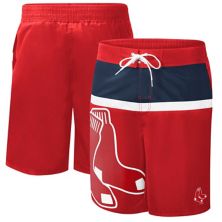 Men's G-III Sports by Carl Banks Red Boston Red Sox Sea Wind Swim Shorts In The Style