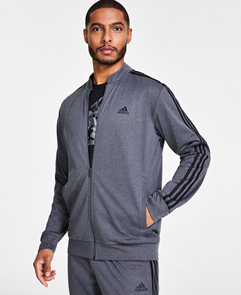 Мужская спортивная куртка из трикотажа с логотипом и принтом Adidas