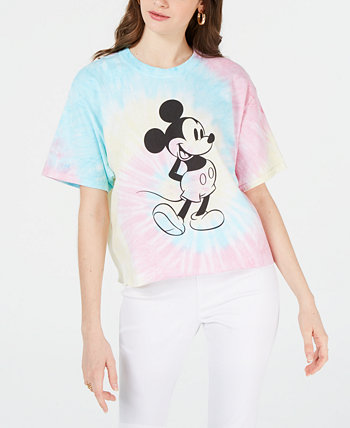 Хлопковая футболка с принтом Микки Мауса для юниоров Disney