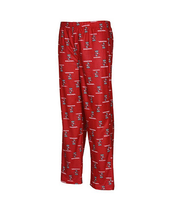 Фланелевые пижамные штаны с логотипом команды Wisconsin Badgers Big Boys Cardinal Genuine Stuff