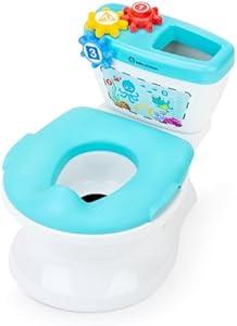 Baby Einstein Geared for Success 2-in-1 Potty Training System, Toilet & Potty Seat Included, Ages 18+ Months, with Music and Spinning Gears Baby Einstein