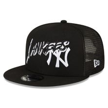 Мужская черная кепка New Era New York Yankees Street Trucker 9FIFTY Snapback New Era