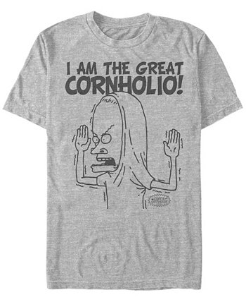 Мужская футболка с коротким рукавом и логотипом MTV The Great Cornholio Beavis and Butthead