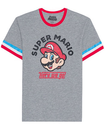 Men's Super Mario Short Sleeve Ringer T-shirt Hybrid